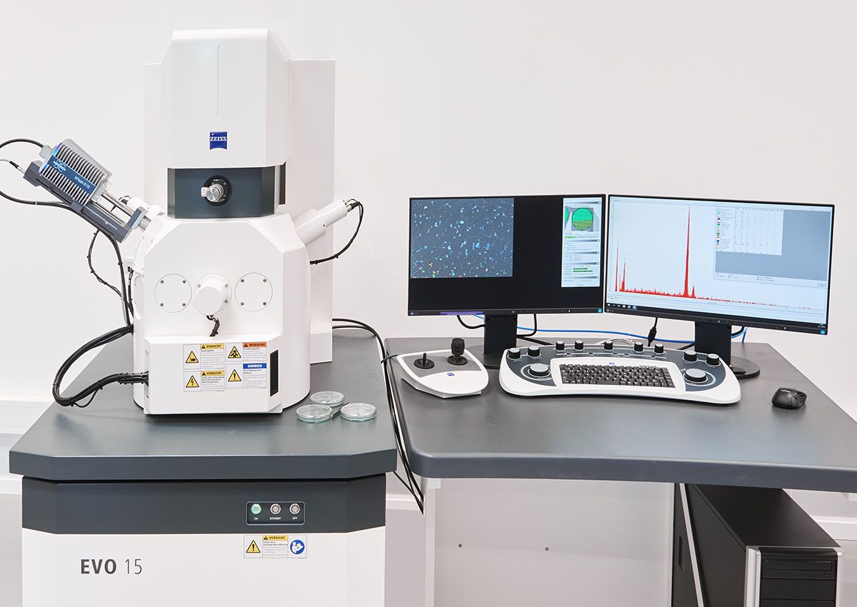 Scanning electron microscopy to analyse tribology