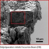 Industrielle CT: Nano-CT Computertomographie: FIB Focus Ion Beam Aufnahme